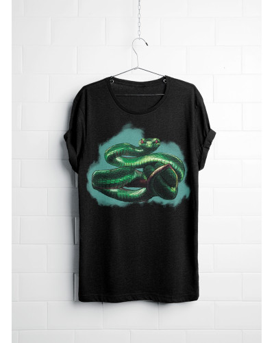 T-shirt with digital print- snake