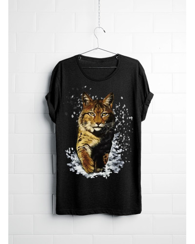 Painted T-shirt - lynx