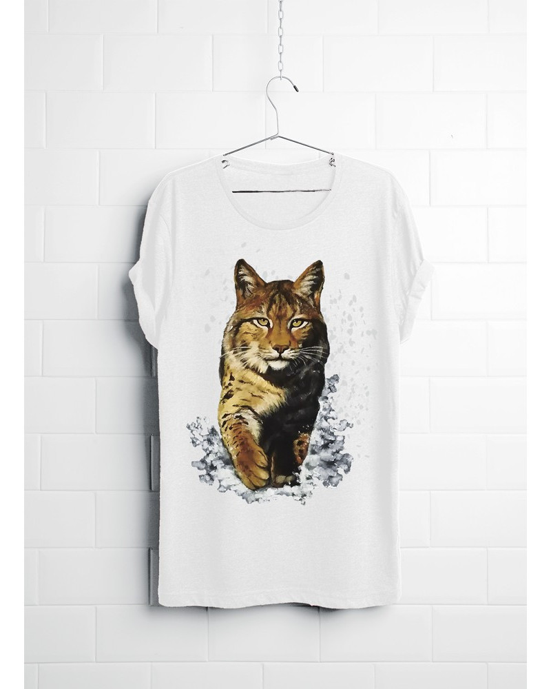 Painted T-shirt - lynx