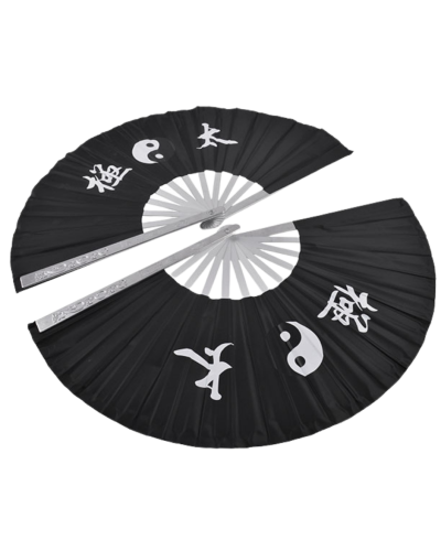 Double Tai Chi / Wushu aluminum fan
