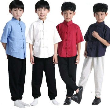 Comfortable children sportswear from natural materials for training.